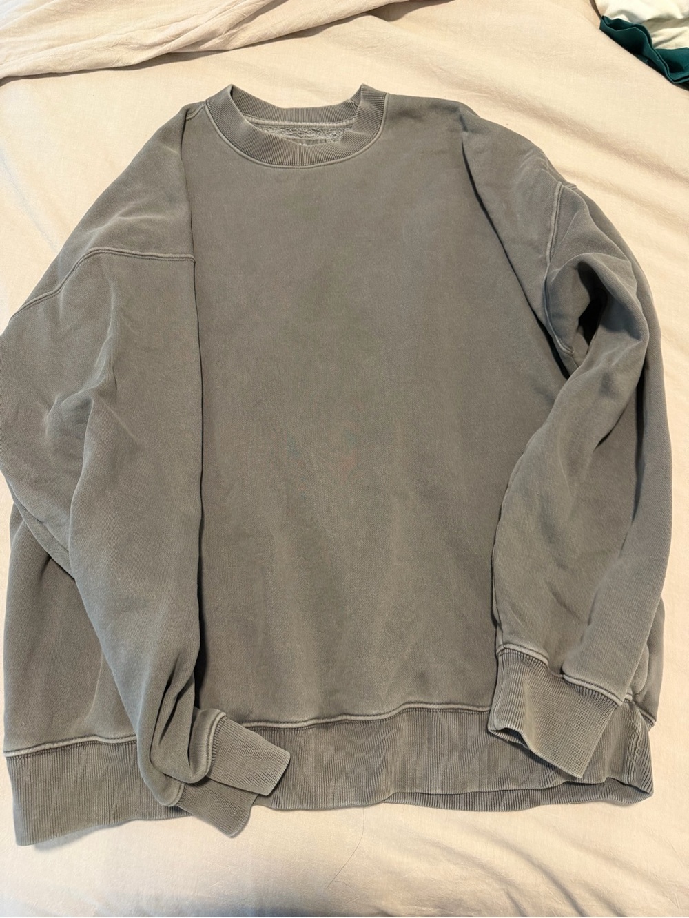 Abercrombie & Fitch Women's Crewneck Sweater in Washed Gray